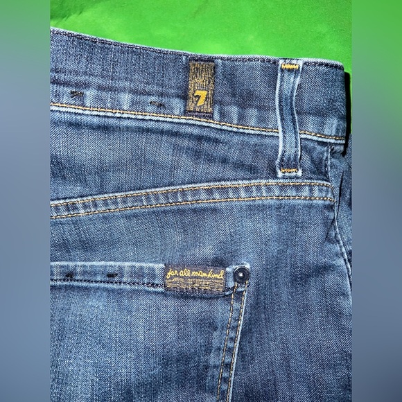 7 for All Mankind Lux Performance The Straight Men's Blue Jeans size 36 - Picture 10 of 11